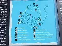 Emplacement château fort et fortifications d'origine