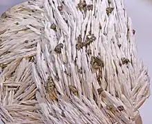 Chalcopyrite sur Barite — Schwerspatgrube Dreislar, Sauerland, Allemagne  (13 × 12 cm)