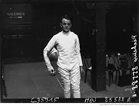 Michel Pécheux en championnat en 1931.