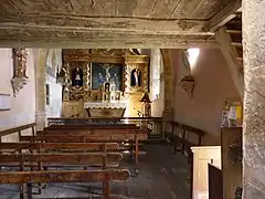 L'intérieur de la chapelle.