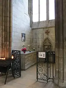 Photo de la chapelle depuis le collatéral.