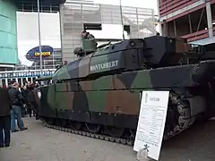 Présentation d'un Leclerc du 501e RCC à Strasbourg.