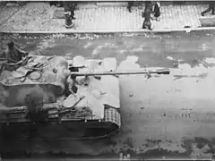Char panther le 29 août 1944 rue de Vesle.