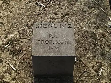 Couvercle du puits d'aération du siège n° 2 du Charbonnage du Mambour.