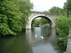 Viaduc sur l'Eure à Chartres de la ligne de Paris-Montparnasse à Brest.