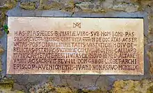 Chartreuse de Bonpas ; dédicace à Mgr de Llobet