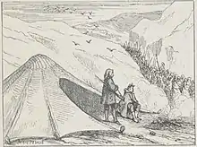 deux hommes devant une tente