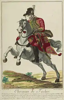 Chasseur de Fischer à cheval