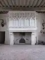 Cheminée de la chambre d'honneur.