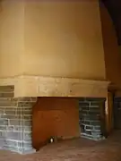 La cheminée de la Salle verte.