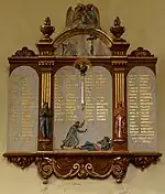 Monument aux morts dans l'église Notre-Dame de Cherrueix.