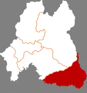 Localisation de Chángbái cháoxiǎnzú Zìzhìxiàn