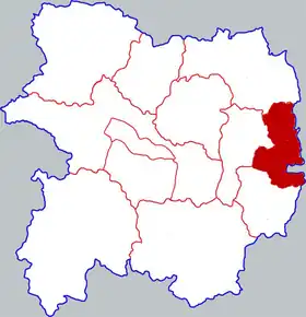 Localisation de Fúfēng Xiàn