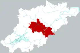 Localisation de Tónglú Xiàn