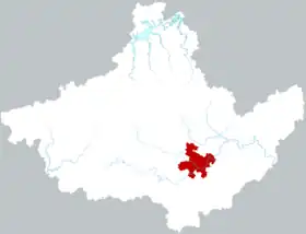 Localisation de Túnxī Qū