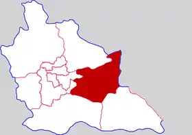 Localisation de Yánjīn Xiàn