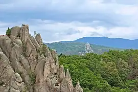 Formations rocheuses du parc des Dragons.