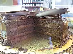 Gâteau au chocolat.