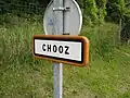 Entrée de Chooz par la voie verte.