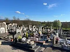 Vue générale du cimetière.