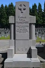 Tombe de la famille Vital Françoisse.
