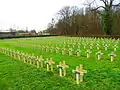 Cimetière militaire de Chambière à Metz tombes Russes.