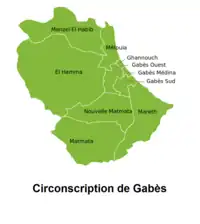 Carte de la circonscription.