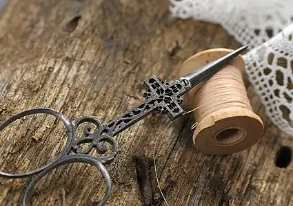 Ciseaux à broder, Nicolas Pierre Pelletier, vers 1860-1880.