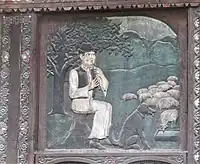 Panneau relief au numéro 19.