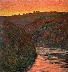 Creuse, soleil couchant, 1889.