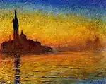 Claude Monet, Crépuscule, Venise (1908)