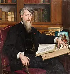 Gabriel Ferrier, Portrait de Claudius Popelin, 1881, Paris, musée des Arts décoratifs.