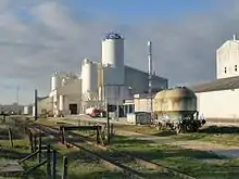 Le terminus de la ligne en 2012, près de la gare de Clérac