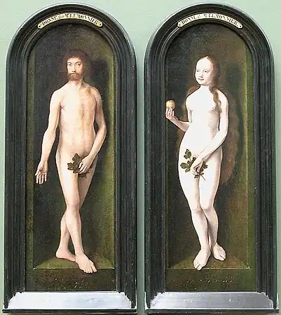 Adam et Ève, 1507, musée du Louvre.