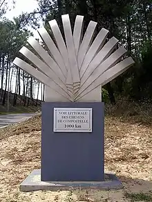 Borne des 1 000 km de Saint-Jacques.