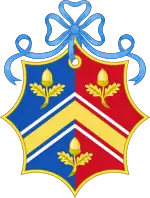 Armoiries avant son mariage.