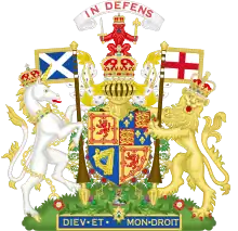 Armoiries de Charles II en Écosse.