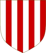 palé d'argent et de gueules