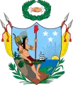 Armoiries de la Grande Colombie (17 décembre 1819 – 10 janvier 1820). Basées sur les armoiries du Venezuela en 1811.