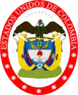 Armoiries des États unis de Colombie (26 novembre 1861 – 5 novembre 1889).