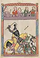 Tournoi sur destriers dans le codex Manesse (1305–1340)