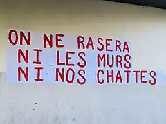 Bordeaux : « On ne rasera ni les murs ni nos chattes ».