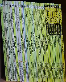 Les tomes 0 à 25 de la série.