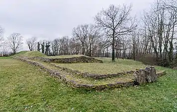Le tumulus vu du nord-ouest