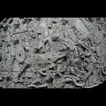 Assaut dace sur un camp romain.