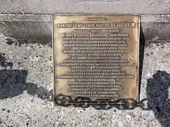 Plaque commémorative du mémorial de Barthélemy Schérer.