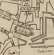 Eglise et cimetière en 1848,