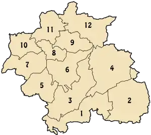 Communes de la Wilaya de Constantine.svgPour les autres communes, voir Liste des communes d'Algérie.