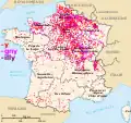 Terminaisons en -y, -igny, -illy. Dans le sud -y n'est pas issu d’-i-acum, par exemple la terminaison -uby dans le Sud-Ouest