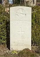 Tombe de l'unique soldat néo-zélandais.